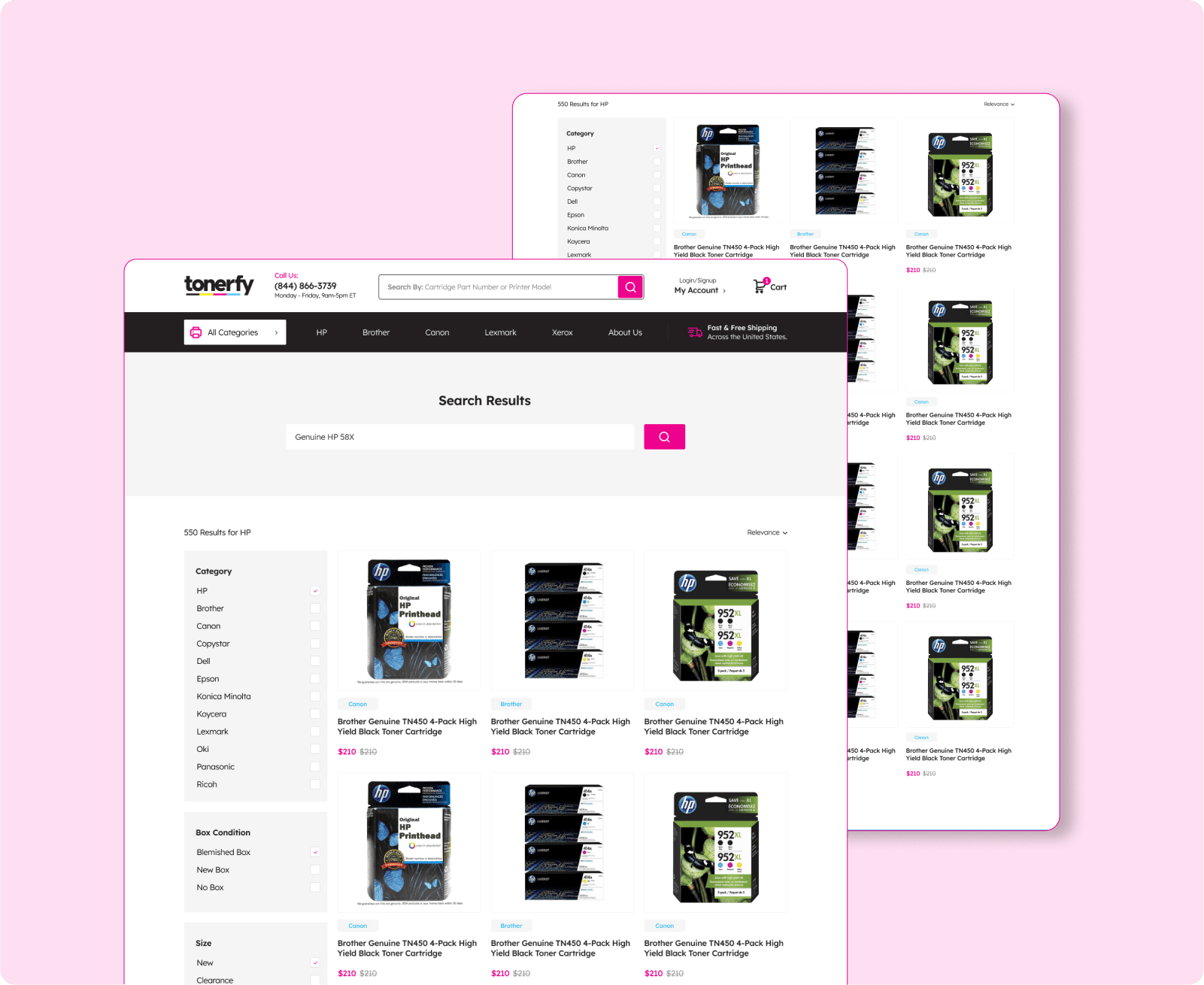 Home and Product Categories